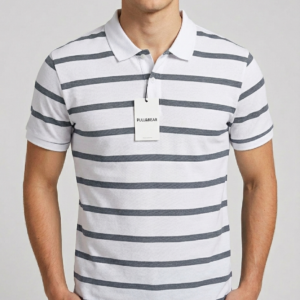 blo pb white grey polo